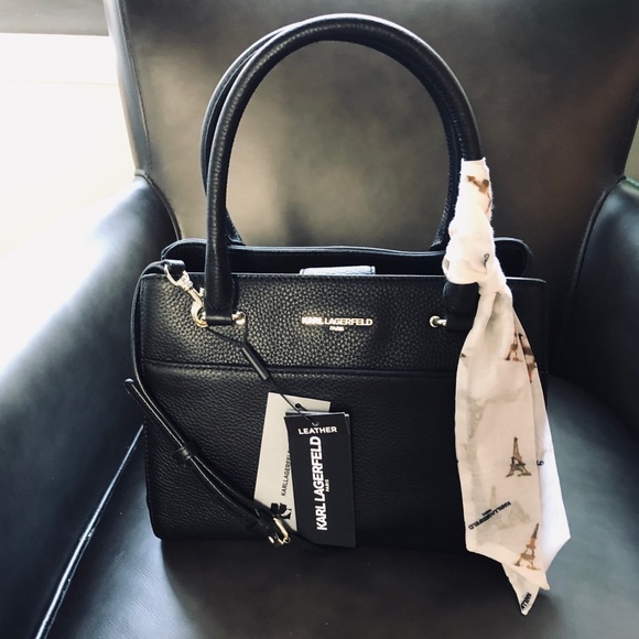 Karl Lagerfeld Handbags - KARL LAGERFELD Paris satchel crossbody Leather